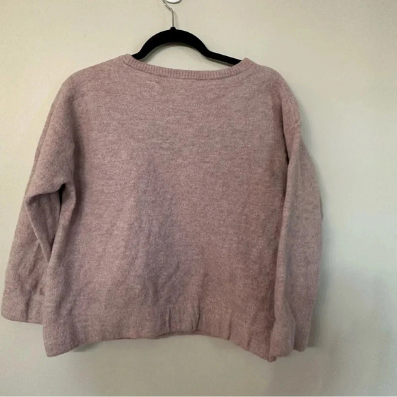 J Crew Women's Long Sleeve Pink/Purple Merino Wool Sweater Size M GUC - Picture 10 of 10